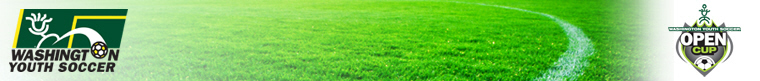 2012 Washington Youth Soccer Open Cup banner